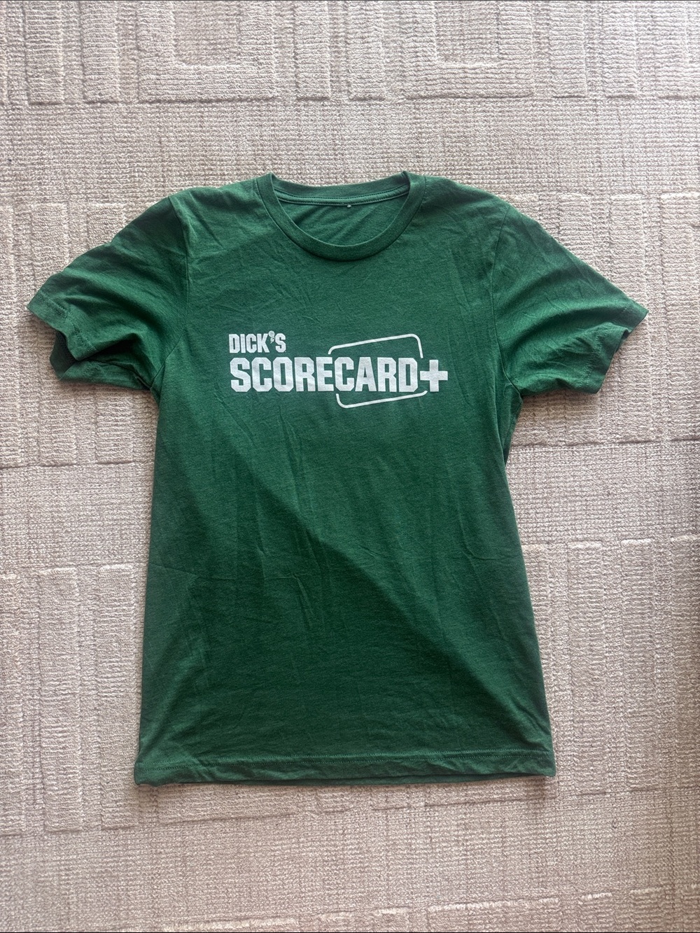 Bella Canvas Men's Green Scorecard+ Logo Tee